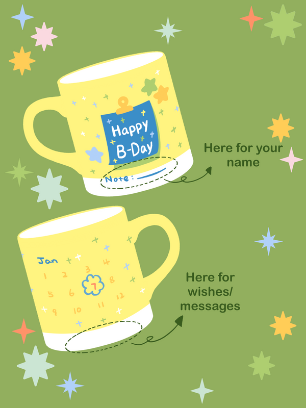 Birthday Star Custom Mug