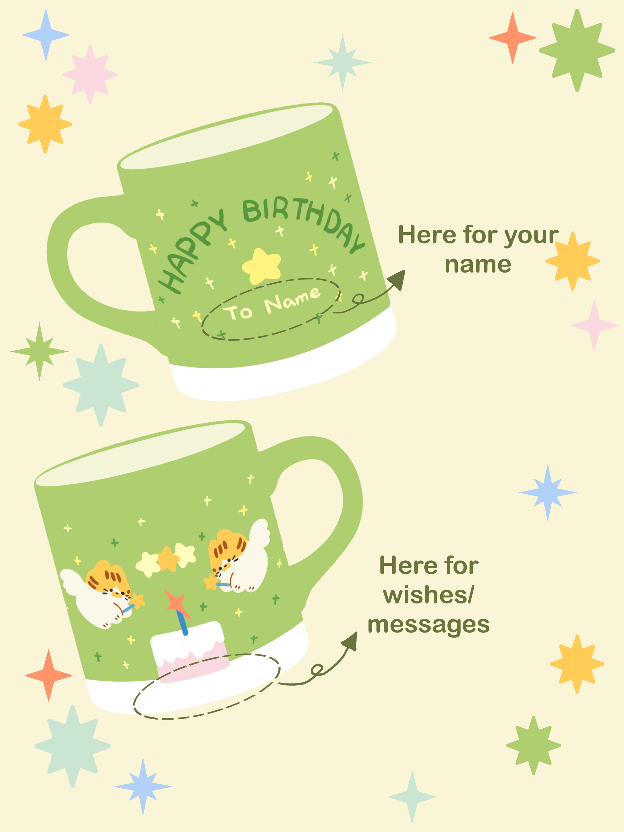 Birthday Star Custom Mug