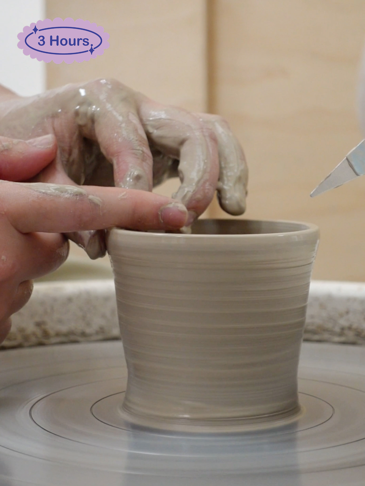 3 Hours Wheel Throwing Taster Course